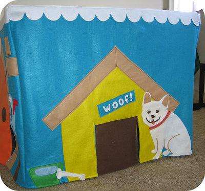 felt playhouse dogho...