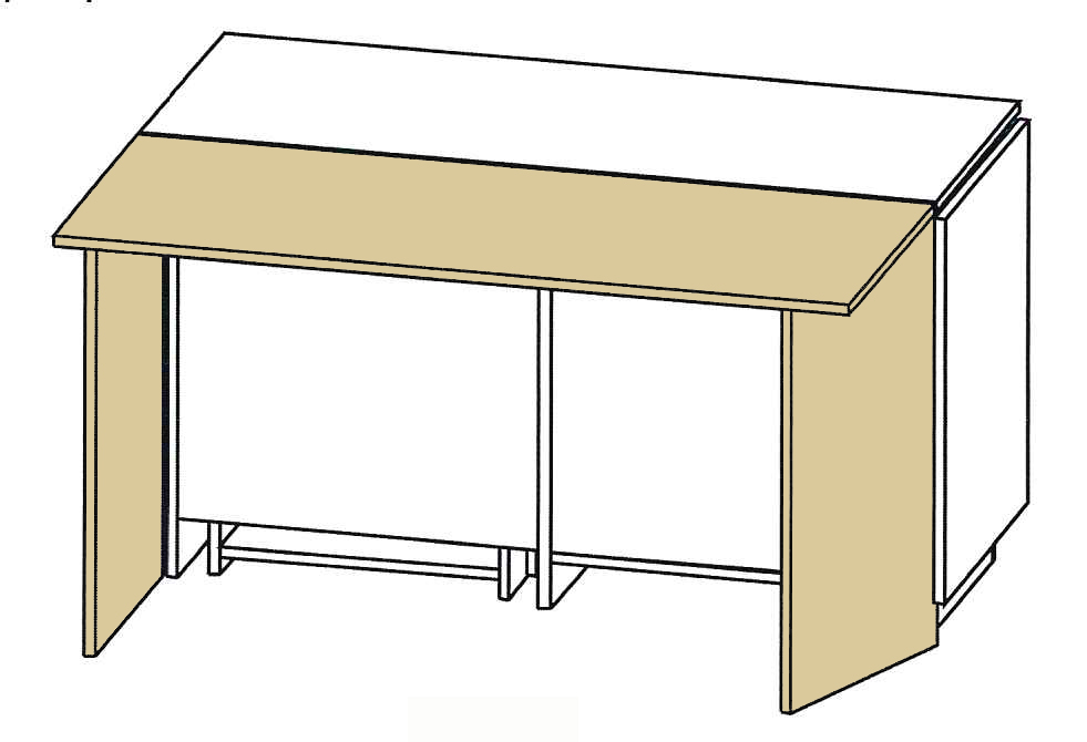 Белошвейка 1-1. Дополнительная поверхность для швейного стола Белошвейка-1