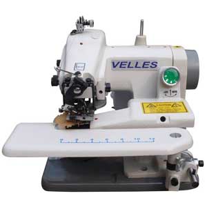 Швейная машина однониточного цепного потайного стежка с рукавной платформой  Velles VB 500