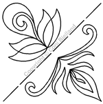 Трафарет Continuous Floral Border