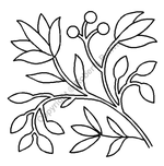 Трафарет Berries &#38; Leaves